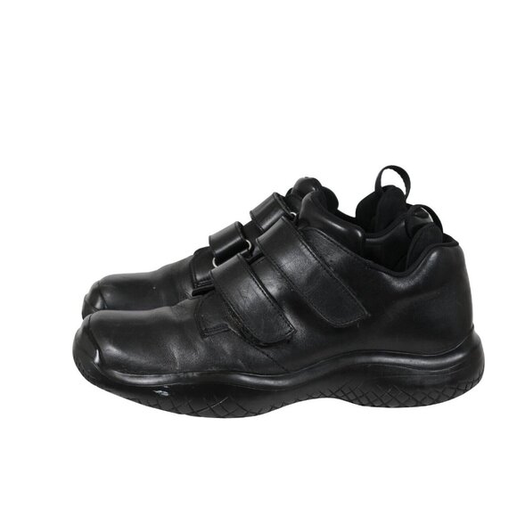 Prada Men Vintage Double Strap Derby US 8 UK 7 Black Leather AW99 Square Toe - Picture 4 of 10